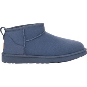UGG - Classic Ultra Mini - Enkellaarsjes - Marineblauw - Leer
