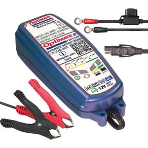 Tecmate Optimate 2 Druppellader 0,8A - 12V Acculader Druppellader voor Scooter / Motor