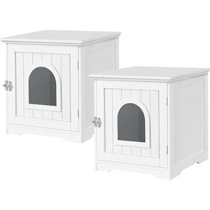 Equivera Kattenbak Kast - Kast voor Kattenbak - Kattenbak Meubel - Kattenhuis - Kattenkast