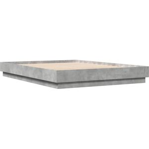 vidaXL-Bedframe-bewerkt-hout-betongrijs-160x200-cm