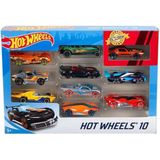 Hot Wheels - Speelgoed auto - Set 10 diverse speelgoedauto's
