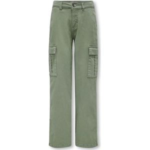 ONLY meisjes kids cargo broek YARROW-VOX Hedge Green Straight Fit