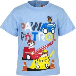 Paw Patrol T-shirt baby - Baby Blue - maat 74 cm - 12 maanden