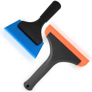 Siliconen raamwisser voor auto en thuis | Douchewisser 15 cm + 13 cm | Wisser voor glas, badkamer, keuken en autoruiten