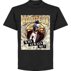Mario Balotelli Public Enemy T-Shirt - Zwart - XL