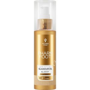 Victoria Vynn Glamour Oil All Body Mango & Coconut - gouden body glitters - goud