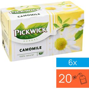 Pickwick kruidenthee - Kamille - multipak 6x 20 zakjes