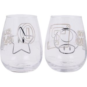 Storline Nintendo - Super Mario Crystal Glasses 2-pack