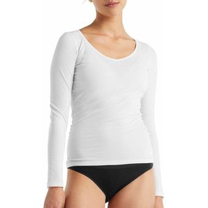 Icebreaker Siren LS Sweetheart Thermoshirt  Thermoshirt - Maat S  - Vrouwen - wit