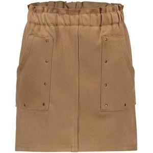 Meisjes rok suede studs - Cinnamon