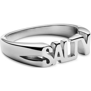 Jaygee | Zilverkleurige Salty Ring van Roestvrij Staal