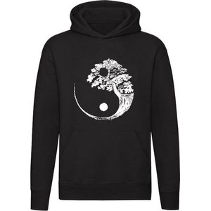 Ying yang | China | Chinees | boom | bos | natuur | wandeling | wandelen | Unisex | Trui | Hoodie | Sweater | Capuchon