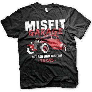 Misfit Garage Heren Tshirt -2XL- Hot Rod & Custom Zwart