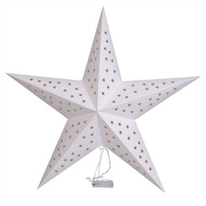 Casaria LED Kerstster 60cm - Draadloos Opvouwbaar - 10 LED´s Wit