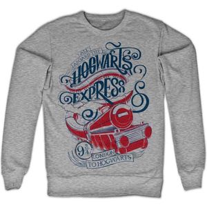 Harry Potter Sweater/trui -XL- All Aboard The Hogwarts Express Grijs