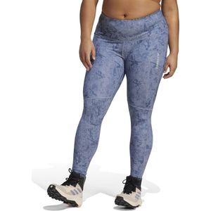 Sexy stoere sportlegging legging plus size zilver violet adidas.terrex (4X maat eu 54/56)