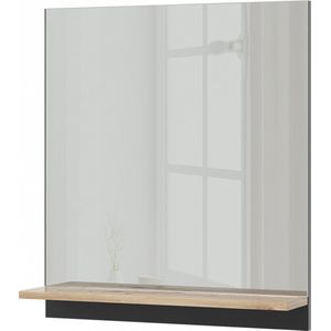 Vicco Marelle Badkamerspiegelkast – 60 x 67 cm met plank Antraciet met plank