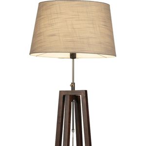 Lumidora Vloerlamp 31344 - LILLE - E27 - Bruin - Taupe - Hout - ⌀ 45 cm