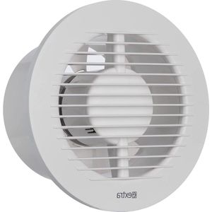 Badkamer Ventilator Wit 125mm Kogellagers Efficiënte Ventilatie Badkamer Keuken Toilet