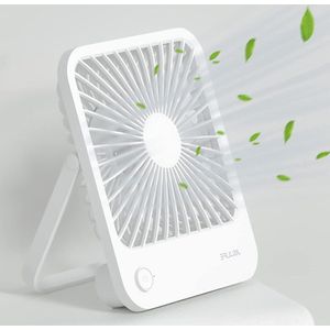 Draagbare mini-ventilator 4500 mAh oplaadbare batterij - kleine 180 graden opvouwbaar - stille ventilator 4 snelheden - thuis kantoor reizen wit