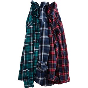 Flanellen overhemd | Heren | Merk: Terrax Workwear | Model: 81031 4200 | Kleur: Groen