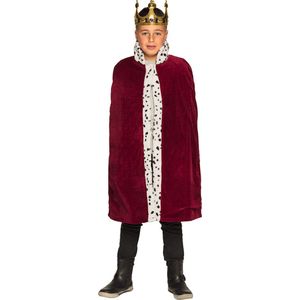 Boland - Majesteitsmantel kind bordeaux - Kinderen - Koning - Prinsen en Prinsessen- Middeleeuwen