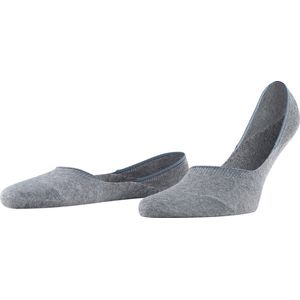 FALKE Step Medium Cut Box onzichtbare antislip kousenvoetjes duurzaam katoen footies heren grijs - Maat 45-46