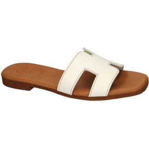 Oh! My Sandals -Dames - wit - slippers & muiltjes - maat 40