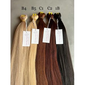 Oh My Hair! - weave hair extensions - 26 inch - oranje bruin C1 - Double drawn - High Quality - VIETNAM - remy sorted hair - 100 gram - hair wefts - weave bundels - 100 % virgin human hair