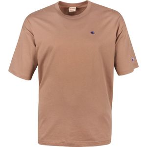 Champion - T-Shirt Logo Taupe - Heren - Maat M - Regular-fit
