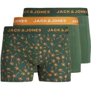 Jack&Jones jongens boxers CULA 3 PACK Dark Green Dark Green - Dark Green