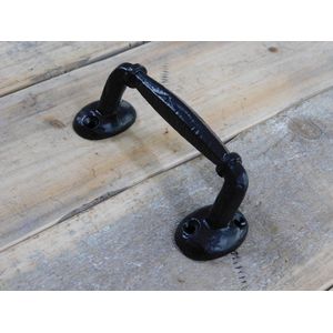 Meubelgreep, Zwart, Antieke Meubelgrepen - Ladegreep, Duwgrepen 12cm
