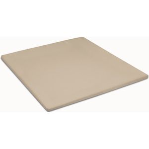 Damai Organic - Topper hoeslaken (tot 15 cm) - Bio satijn - 120x200 cm - Taupe