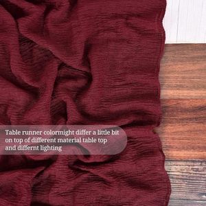 Kaasdoek Tafelloper - 6 Packs - 10ft - 80x300cm - Rustiek Gaas Stof - Boho Tafelloper - Bruiloft Bruids Douche Decoraties