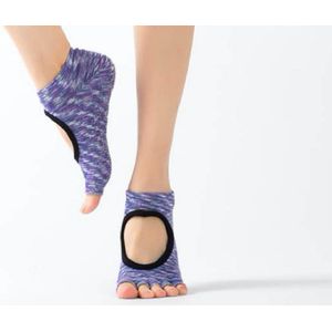 Yogasokken & Pilatessokken - Antislip sokken * 'Ballerina' - blauw patroon - meerdere kleuren verkrijgbaar - Pilateswinkel * Yoga sokken * Pilates sokken