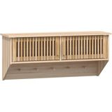 VidaXL Wandkast met Haken 80x24x35,5 cm - Bewerkt Hout