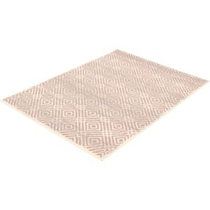 Ember Zilver/Roze tapijt - 170 x 120 cm