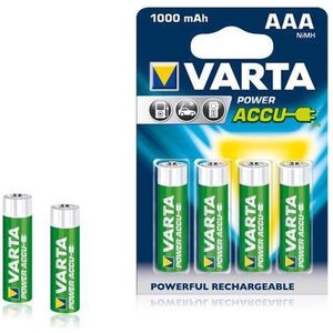 Varta Power Accu NiMH-batterij AAA Micro 1000 mAh 4-pack