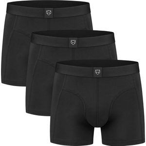 A-dam Jelle - Boxershort (Multipack 3 Stuks) - Katoen - Onderbroek - Ondergoed - Heren - Zwart - S