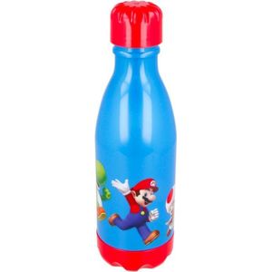 Super Mario drinkfles - waterfles - 560 ml - 23 cm hoog