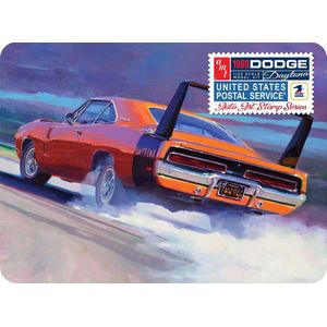 1:25 AMT 1232 USPS 1969 Dodge Daytona - Auto Art Stamp Series Plastic Modelbouwpakket