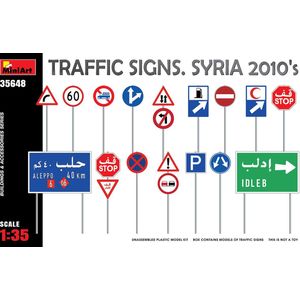 Miniart - 1/35 Traffic Signs Syria 2010 (6/21) *min35648 - modelbouwsets, hobbybouwspeelgoed voor kinderen, modelverf en accessoires