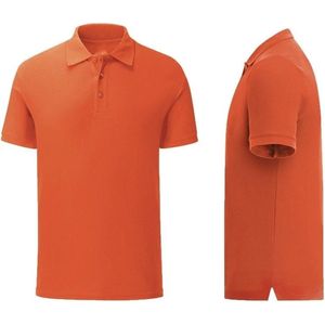 Senvi Getailleerde Polo zacht aanvoelend Kleur oranje Maat S