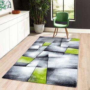 Flycarpets Kristal Modern Vloerkleed - 160x230cm - Groen