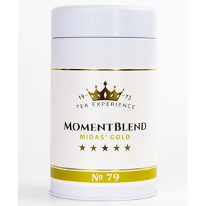 MomentBlend MIDAS' GOLD - Groen Thee - Luxe Thee Blends - met 24k bladgoud - 125 gram losse thee