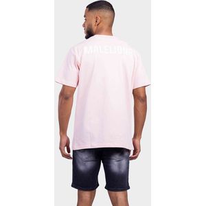 Malelions Logo T-Shirt 2.0 Heren Roze - Maat: 6XL