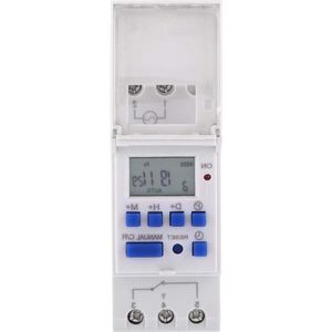Digitale Tijdschakelaar - Digitale schakelklok Met 16 Programma’s - Schakelklok Timer – Schakelklok Digitaal – LCD Display