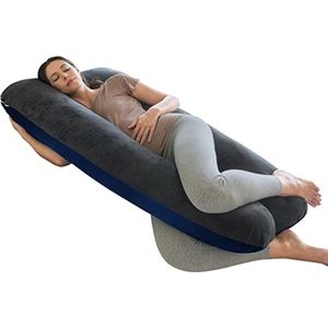 Zwangerschapskussen / Pregnancy Pillow - Breastfeeding Baby & Full Body for Sleeping \ Voedingskussen - Zijslaapkussen - Lichaamskussen - Body Pillow