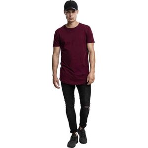 Urban Classics - Shaped Long Heren T-shirt - XL - Rood