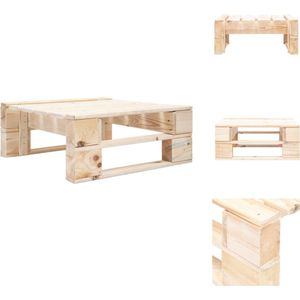 vidaXL Poef - Poefs - Poefen - Pallet Poef - Tuinhocker pallet hout